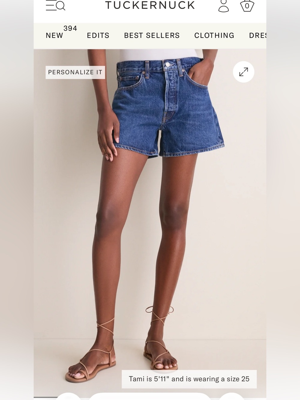 Agolde Enamour Parker Long Short